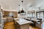Open plan kitchen & living area